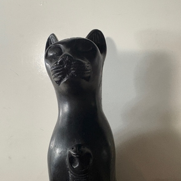 Please double Egyptian Goddess Bastet Cat Epoxy/Resin Statue 10" Tall Heavy - Picture 10 of 16